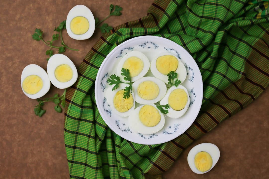 Garlic/Herb marinated hardboiled eggs